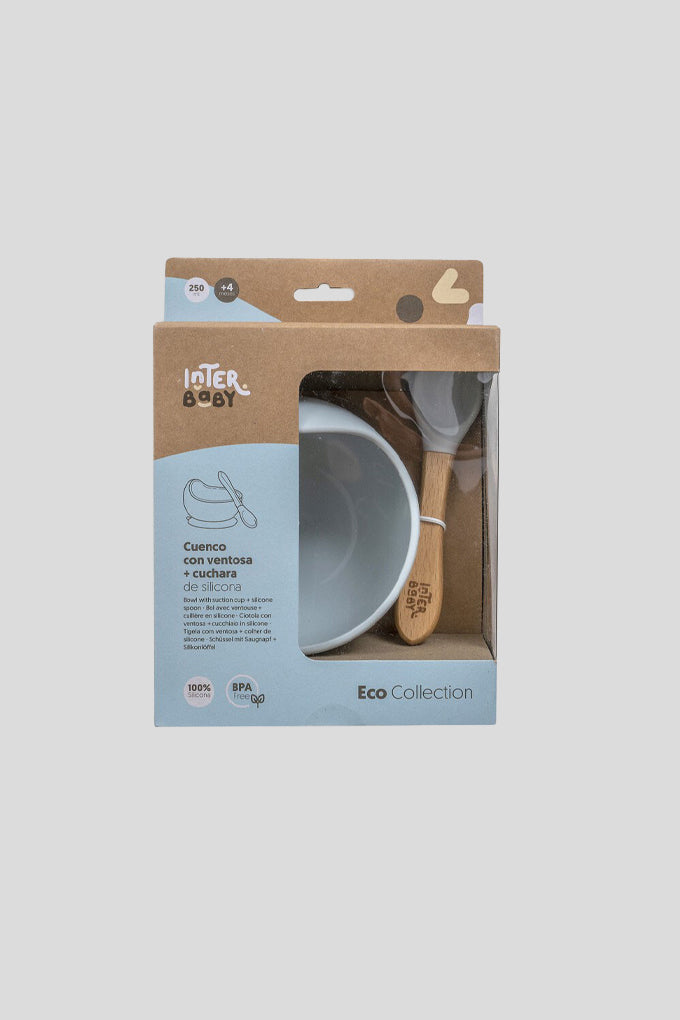 Taça ventosa + colher de silicone