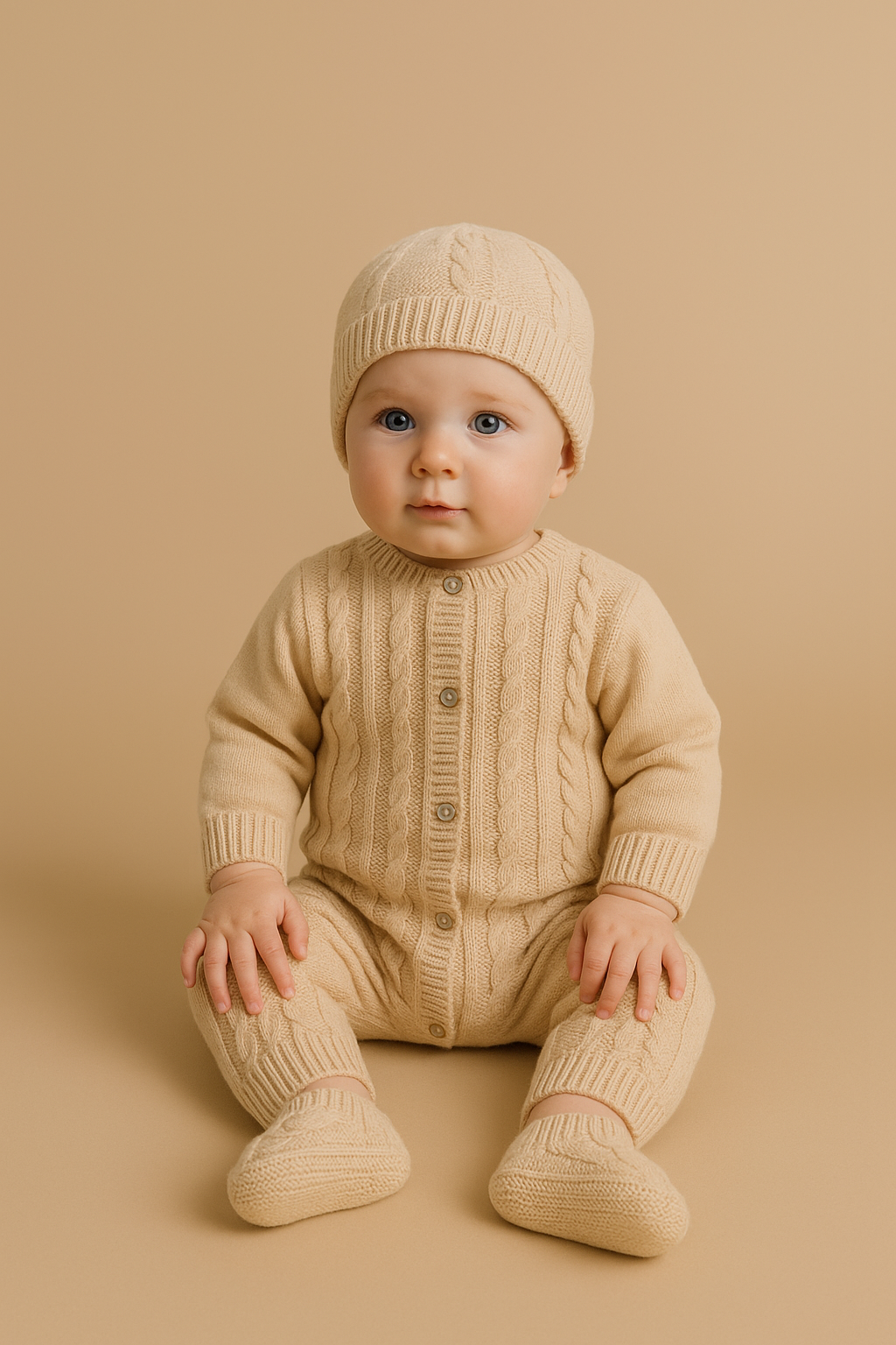 Conjunto recém nascido Malha 4 Peças