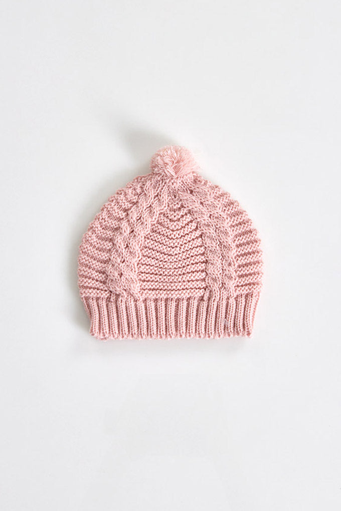 Gorro de malha com pompom