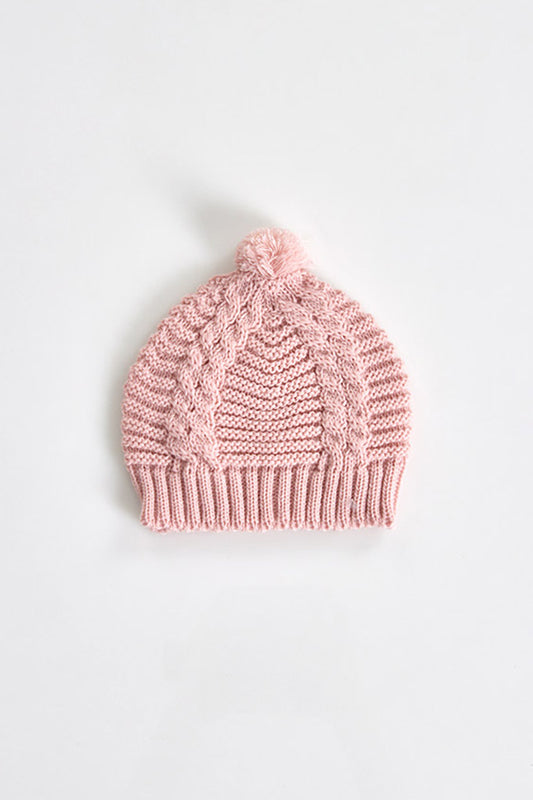 Gorro de malha com pompom