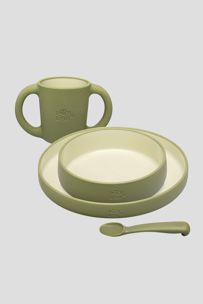 Conjunto 4 peças silicone alimentação