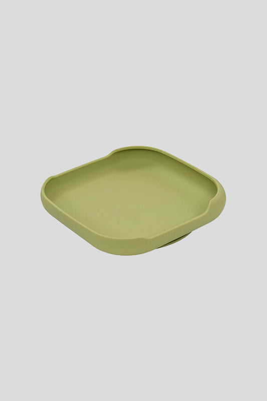Prato de silicone com ventosa