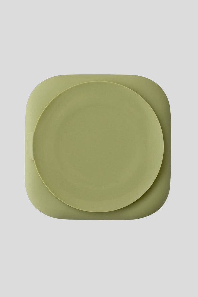 Prato de silicone com ventosa