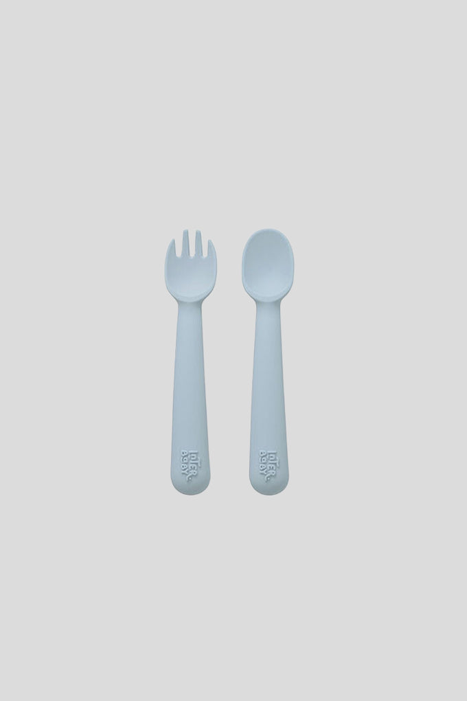 Conjunto de colher + garfo silicone