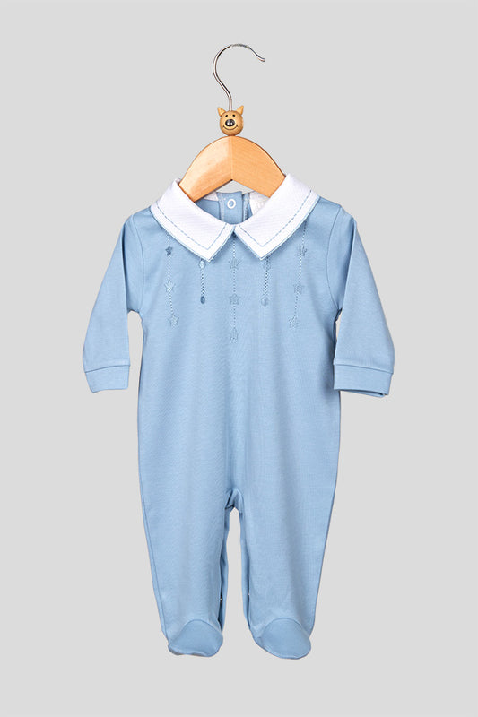 Babygrow de algodão bordado