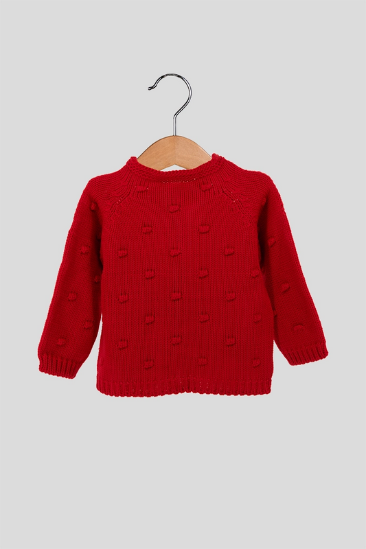 Casaco bebé malha com bolas