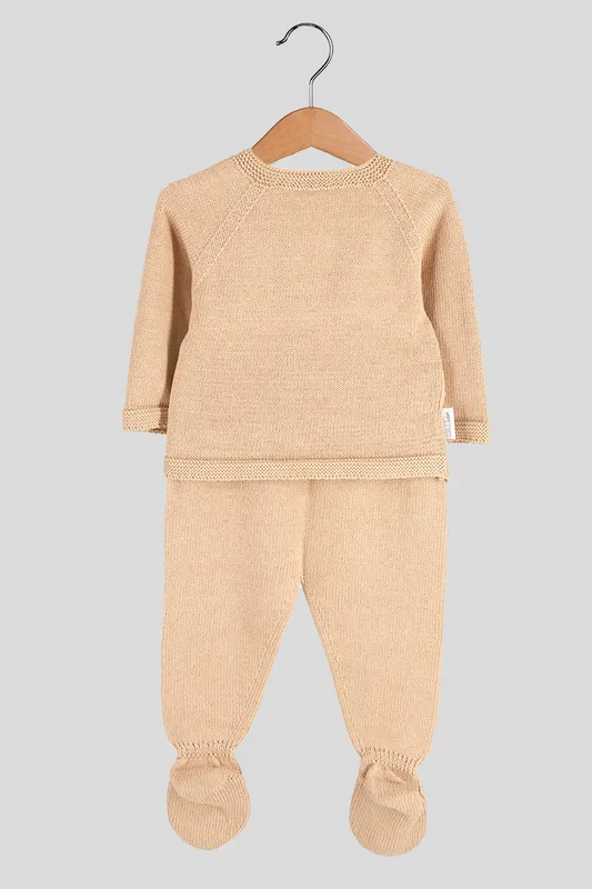 Conjunto bebé malha 3 peças