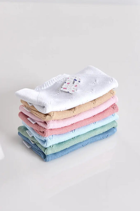 Conjunto de malha sem gola - 3 peças